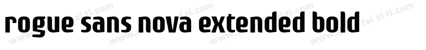 rogue sans nova extended bold ital字体转换